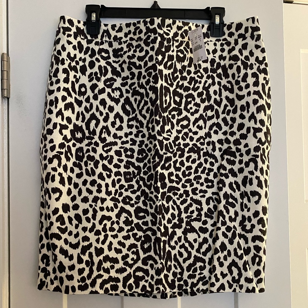 J Crew Leopard Skirt